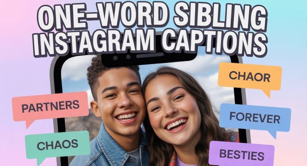 One-Word Sibling Instagram Captions