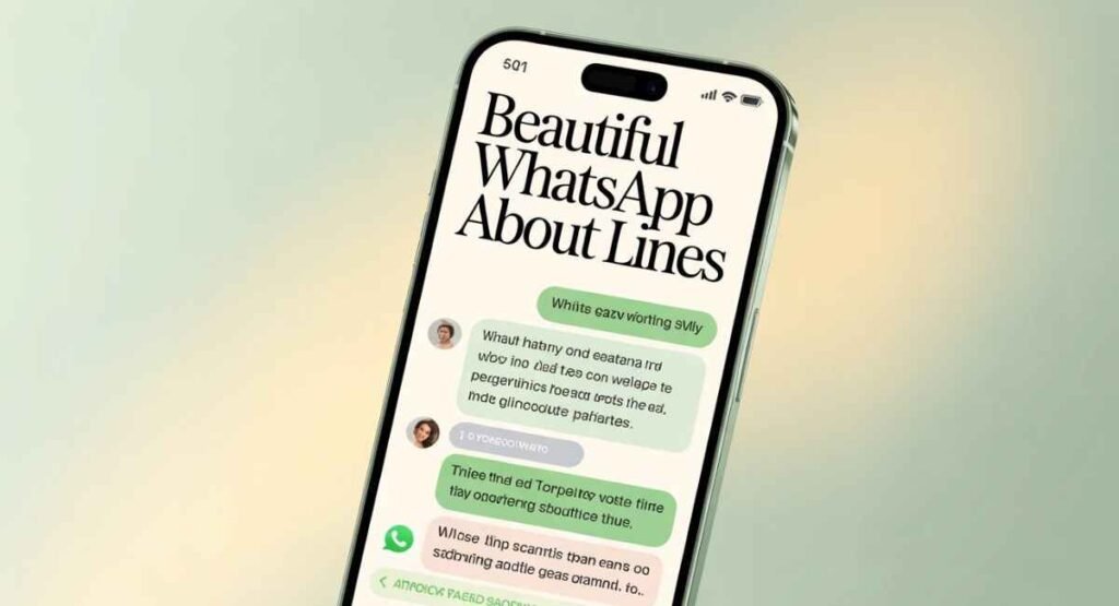 WhatsApp About Lines
