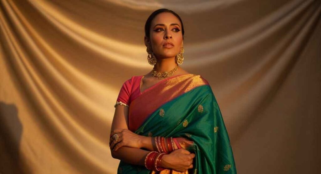 Saree Captions in Marathi 
