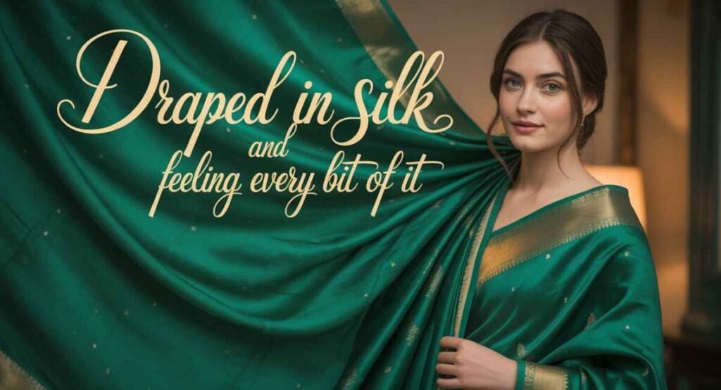 Half Saree Captions