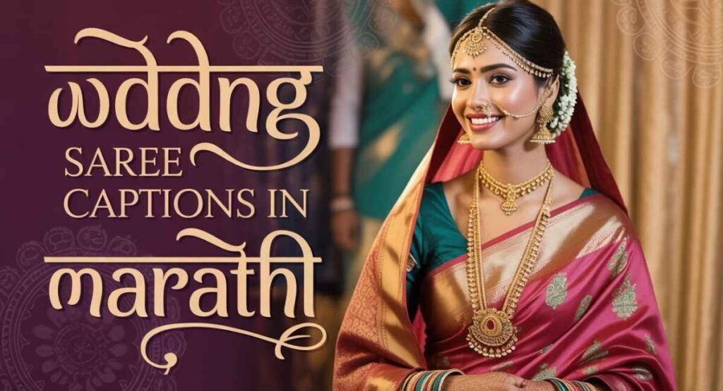 Saree Captions in Marathi 