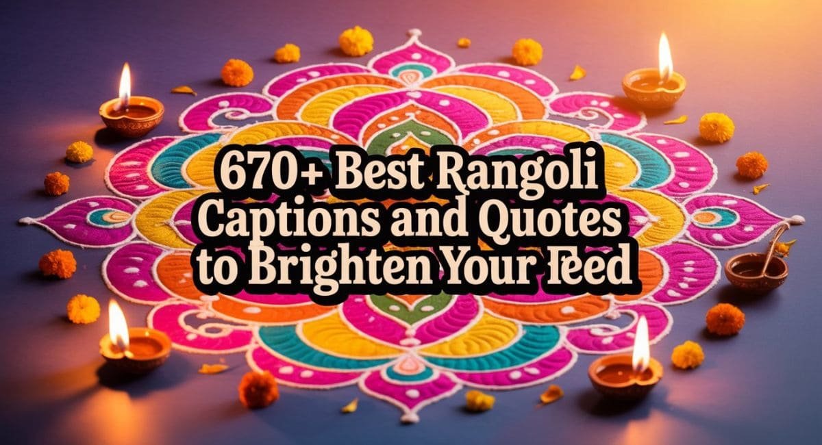 Rangoli Captions