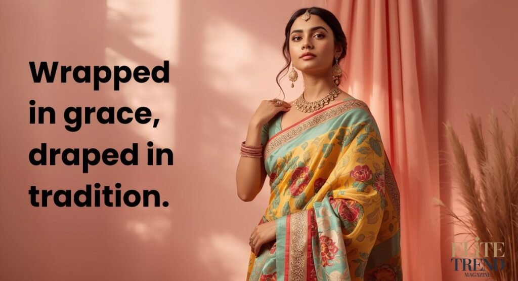 Saree Captions