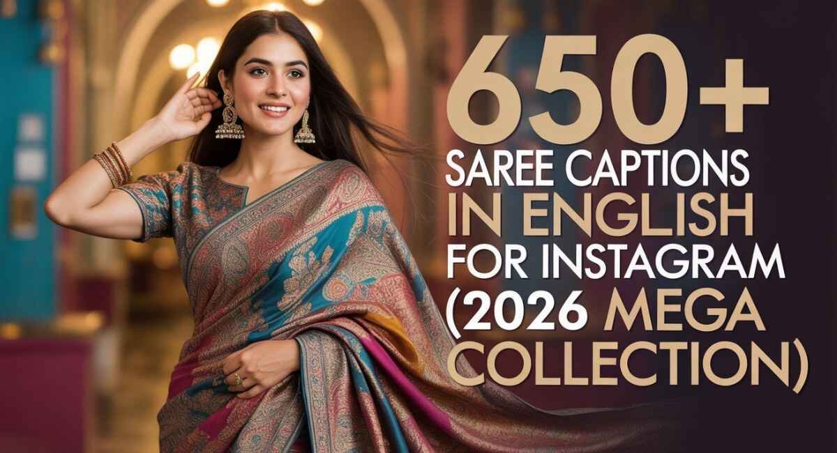Saree Captions in English for Instagram